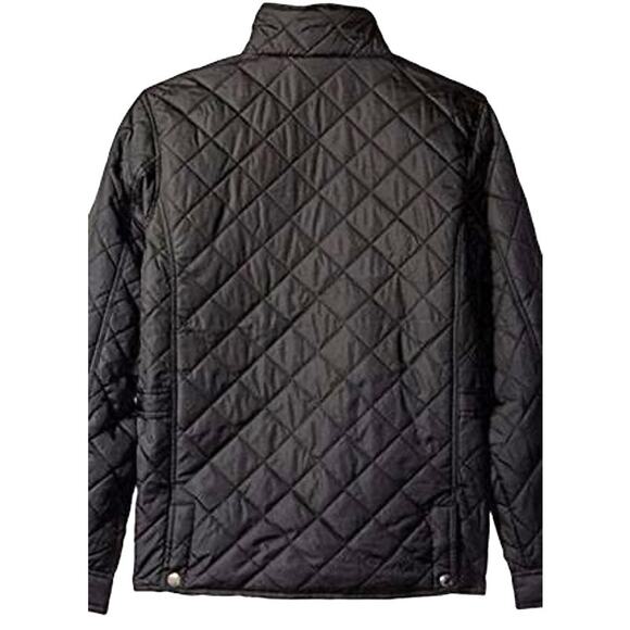 US Polo Assn Mens Quilted Puffer Jacket Coat Black Small Zip Up Lightweight Pony - Picture 4 of 10